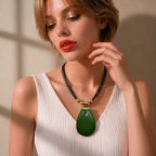 Necklace Medium KC Gold, Short Style: 45CM, Black Line