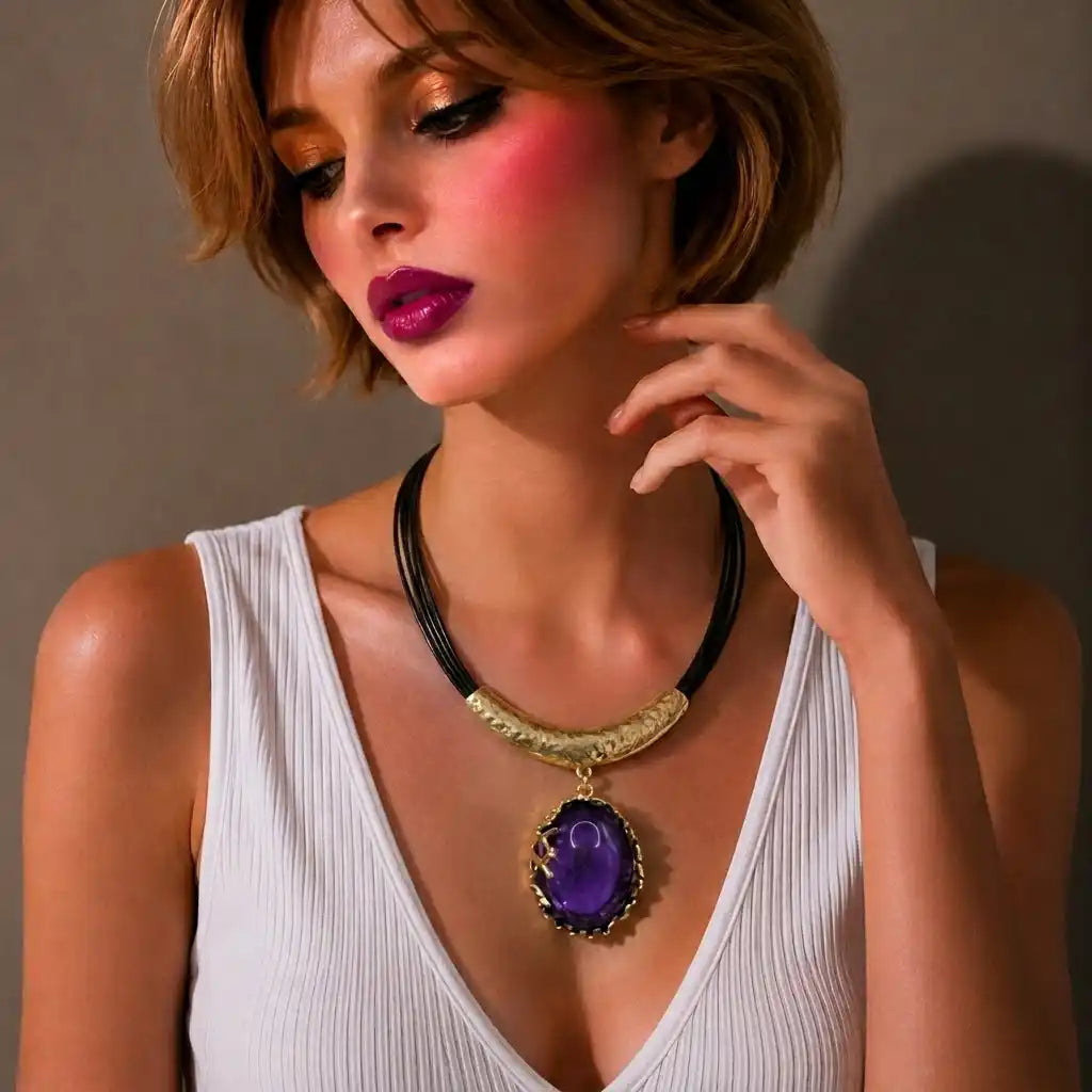 Necklace Transparent Resin