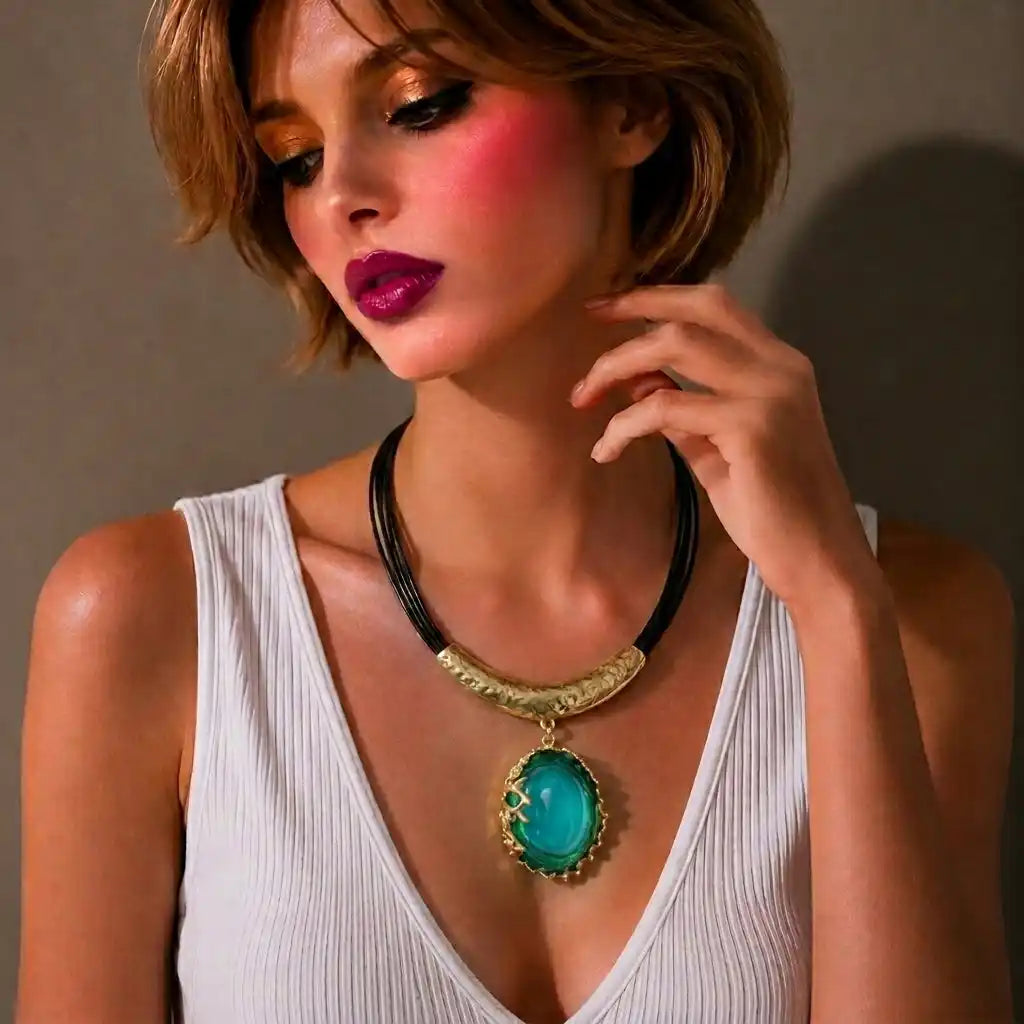 Necklace Transparent Resin