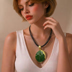Necklace Sand Gold/6 Black Lines