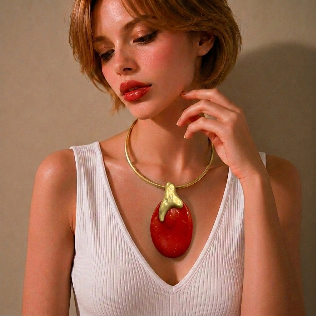 Necklace Sand Gold Secondary image