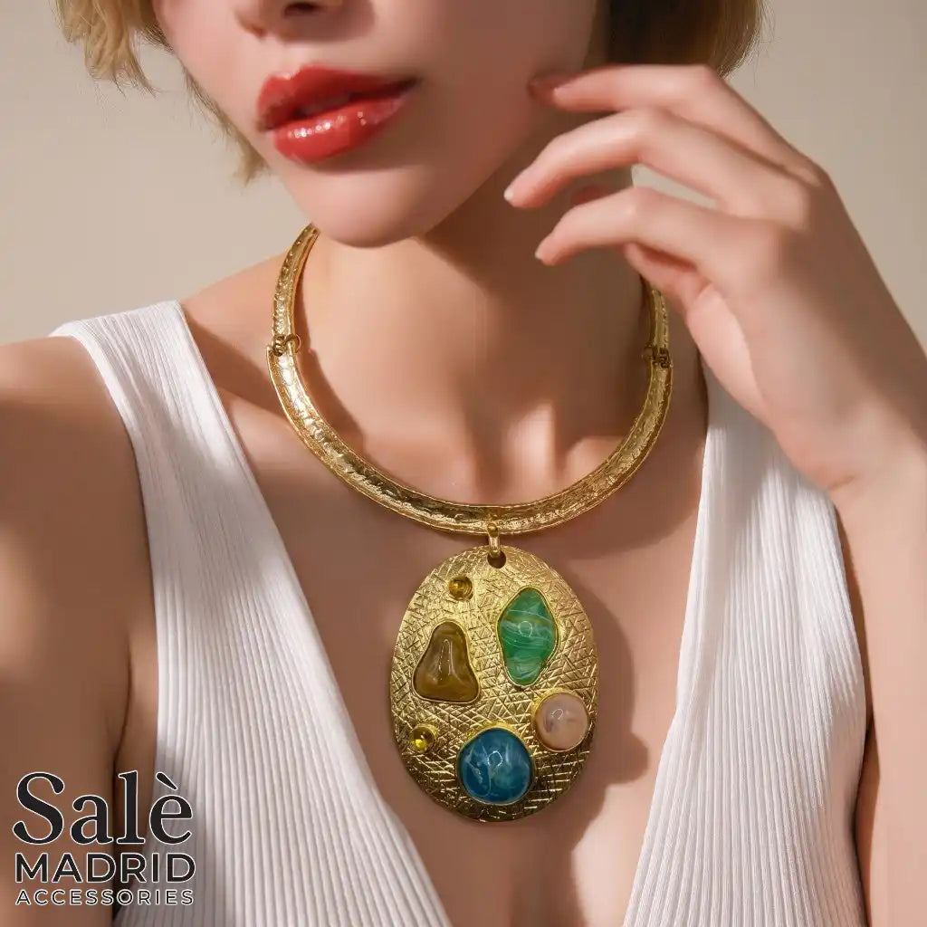 Necklace Sand Gold/As Sample Attached Picture Resin 00109
