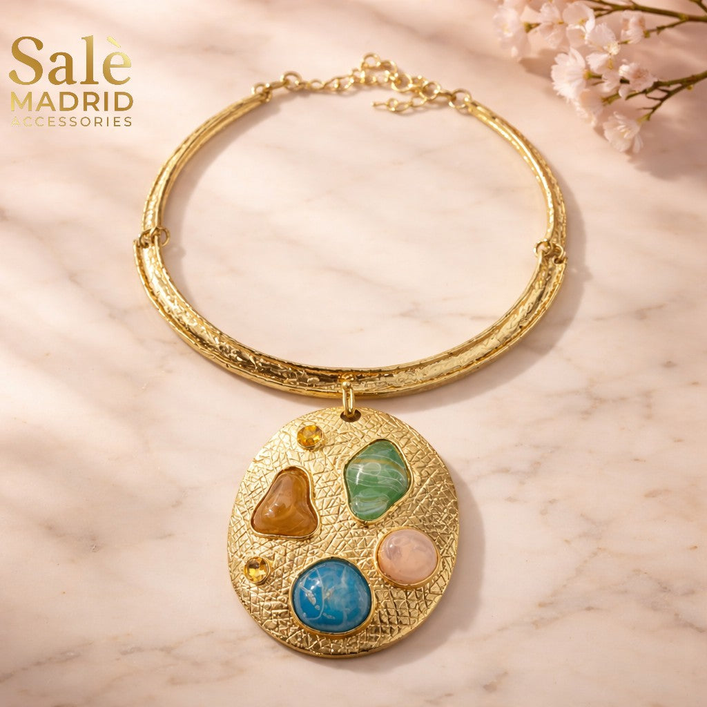 Necklace Sand Gold/As Sample Attached Picture Resin 00109 Main image