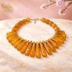Necklace Sand Gold As Sample Ginger Yellow Resin 0174