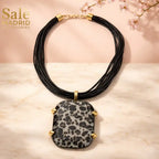 Necklace Medium KC Gold, Multi-strand Wax Cord, Short Style: 45CM