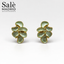 Gold-Tone Sculpted Petal Cluster Earrings