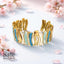 Bracelet gold and blue