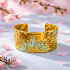Bracelet gold flower