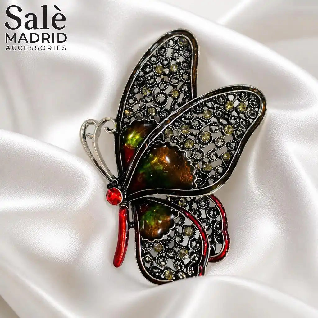 BROOCH OVERSIZED VINTAGE BUTTERFLY