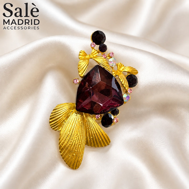 BROOCH FISH GOLD