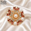 BROOCH CLUSTER PEARL COLOURS