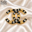 BROOCH CHANEL CC BLACK GOLD