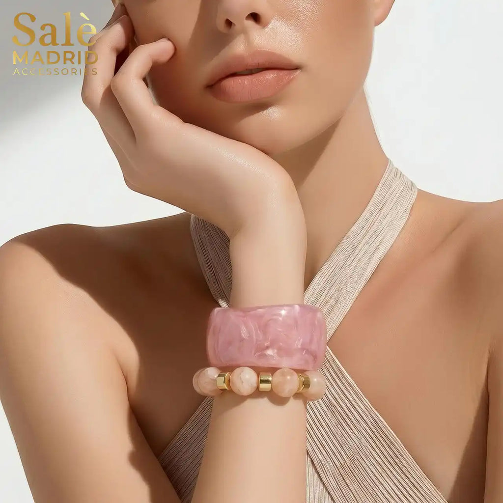 Bracelet set pink761