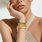 Bracelet gold strips 00813