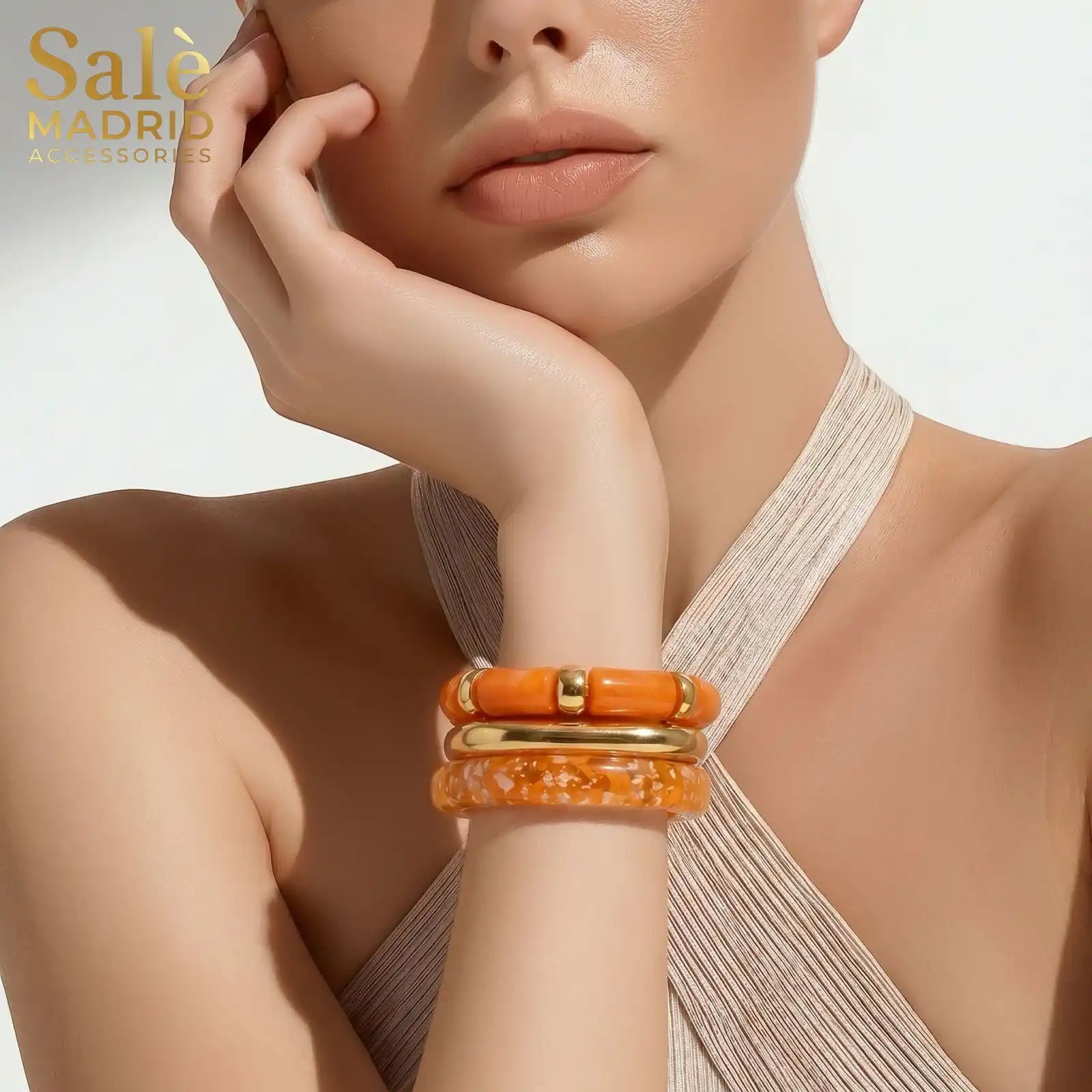 مجموعه أساور اخضر 