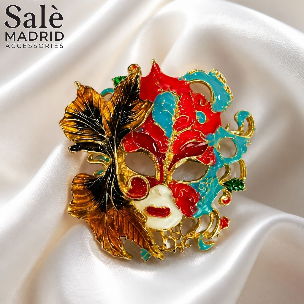 BROOCH VENERIAN MASQUERADE MASK Main image