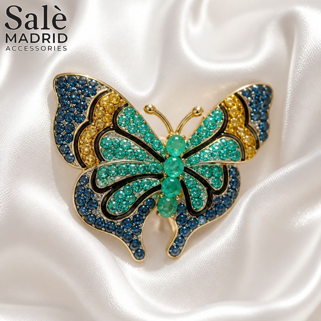 BROOCH CRYSTAL BUTTERFLY Main image
