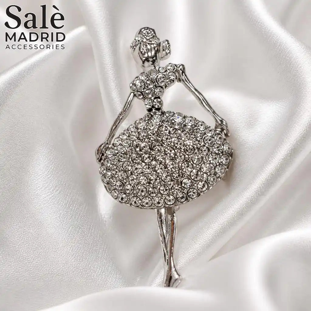 BROOCH CRYSTAL BALLERINA DANCER