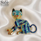 BROOCH STRIPED CAT