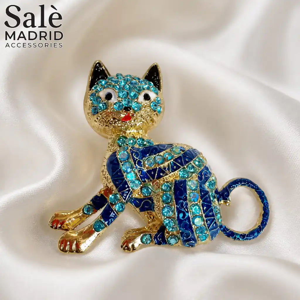 BROOCH STRIPED CAT