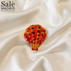 BROOCH ENAMEL SCALLOP SHELL