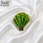 BROOCH ENAMEL SCALLOP SHELL