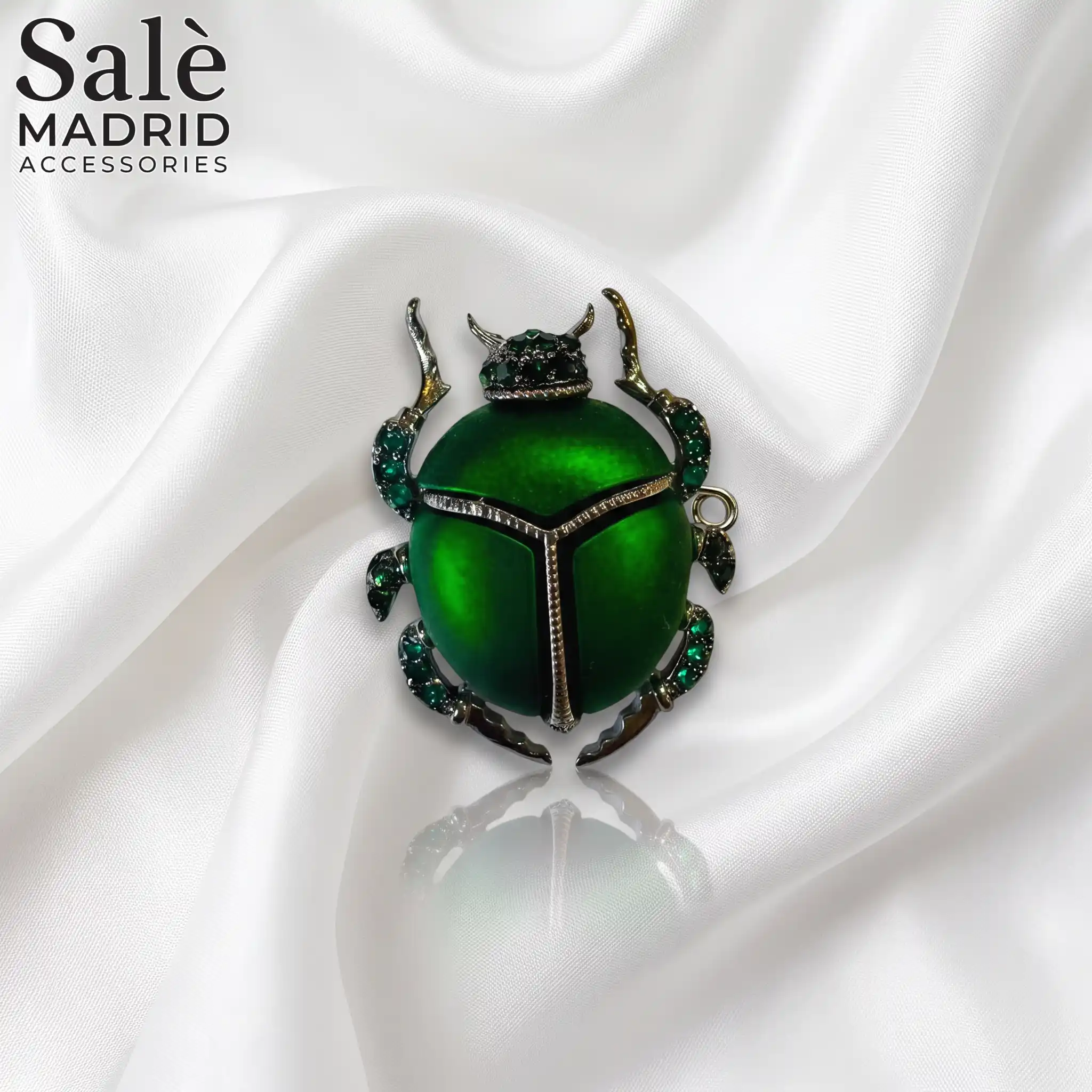 BROOCH ENAMEL SCARAB BEETLE Secondary image