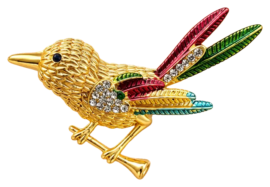 Gold Bird brooch