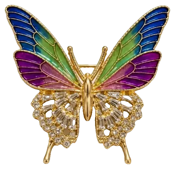 Enamel Butterfly brooch