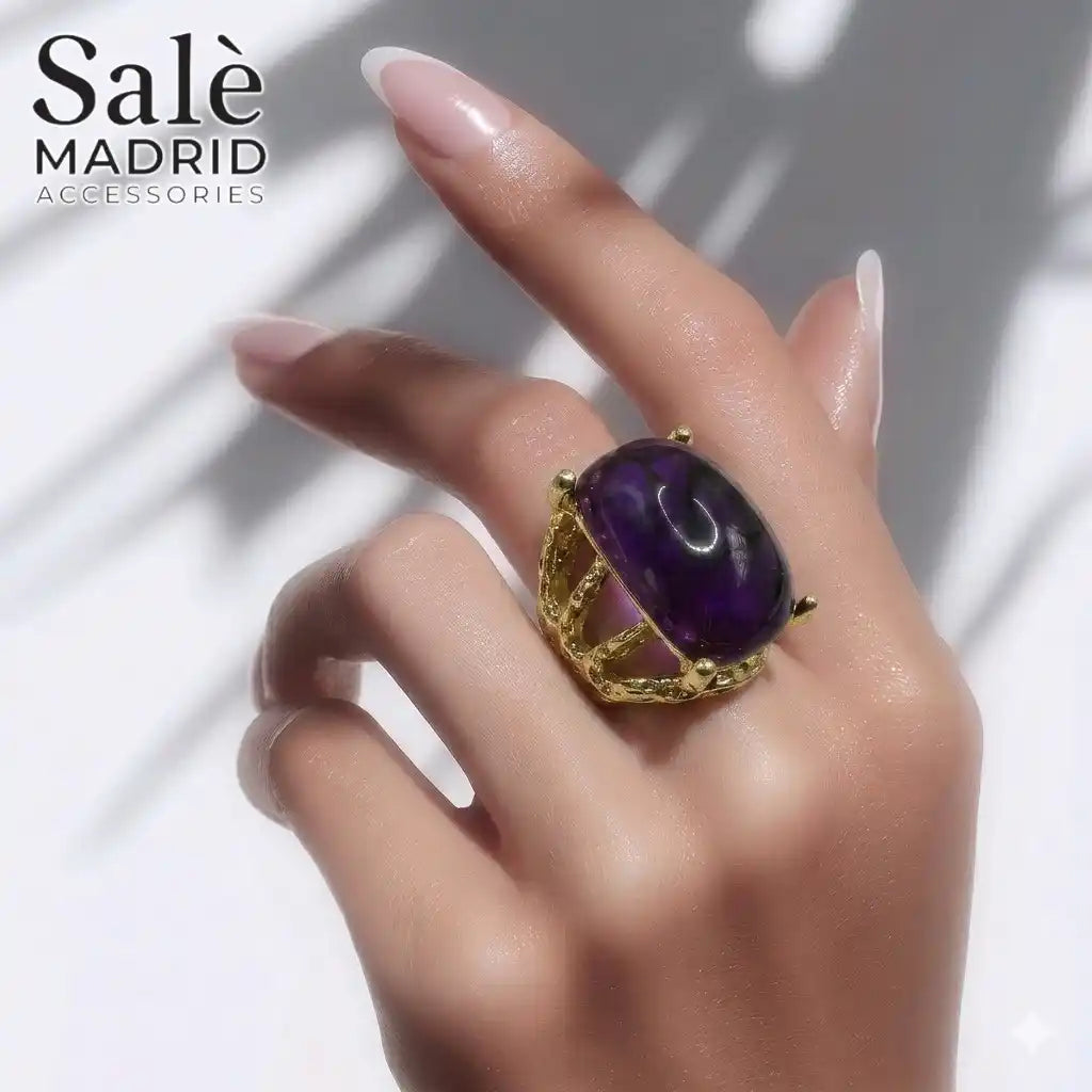 Elastic Line Ring Medium KC Gold 1