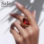 Elastic Line Ring Medium KC Gold