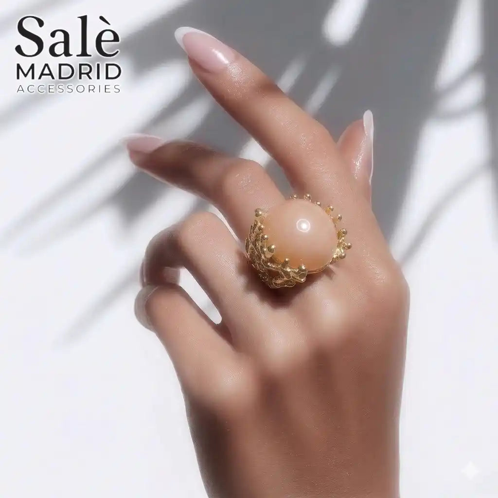 Elastic Line Ring Medium KC Gold