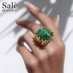 Elastic Line Ring Medium KC Gold
