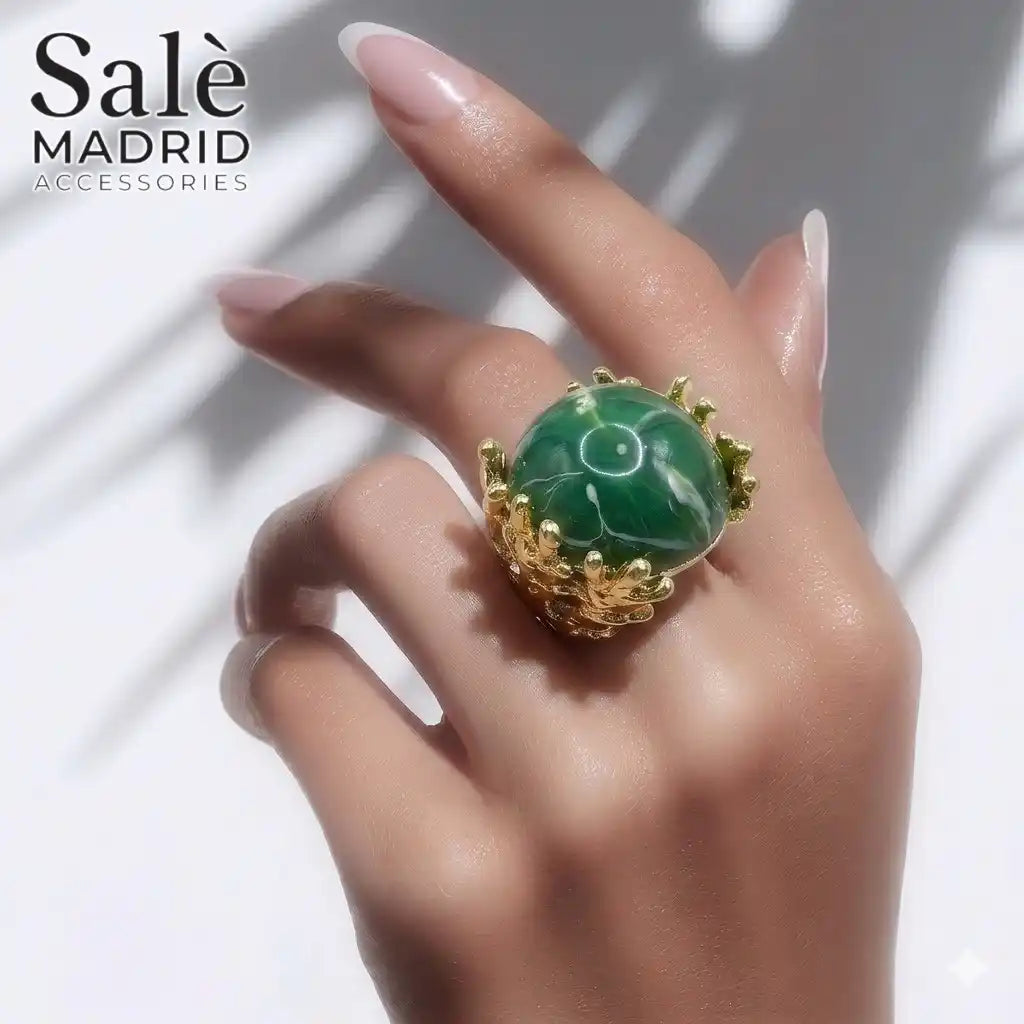 Elastic Line Ring Medium KC Gold