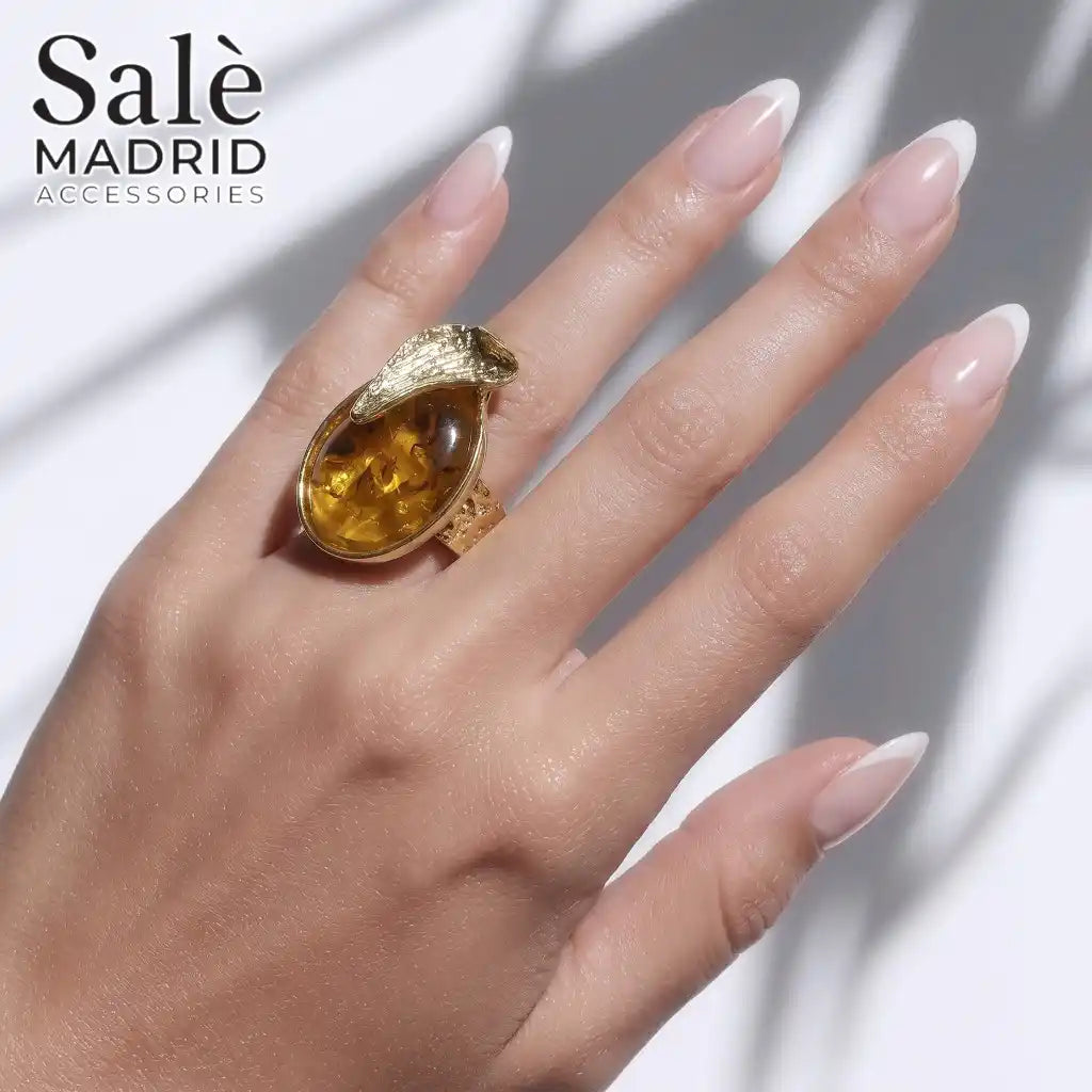 Elastic Line Ring Medium KC Gold