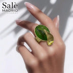 Elastic Line Ring Medium KC Gold