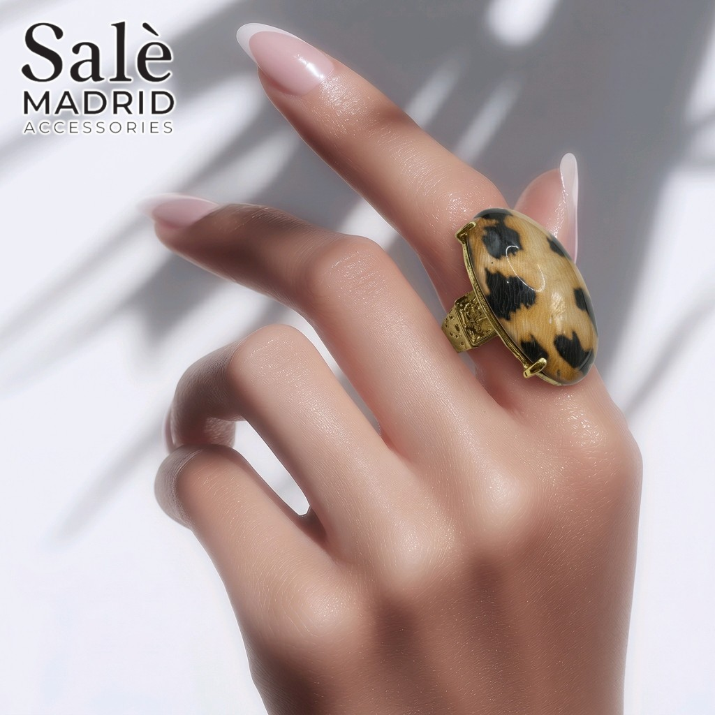 Elastic Line Ring Medium KC Gold