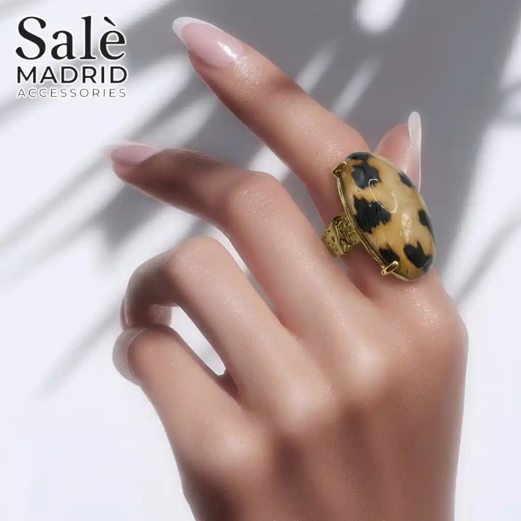Elastic Line Ring Medium KC Gold