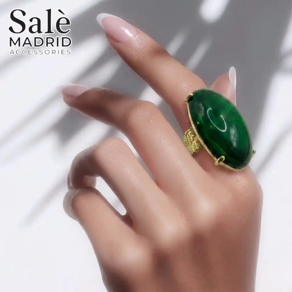 Elastic Line Ring Medium KC Gold
