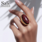 Elastic Line Ring Medium KC Gold