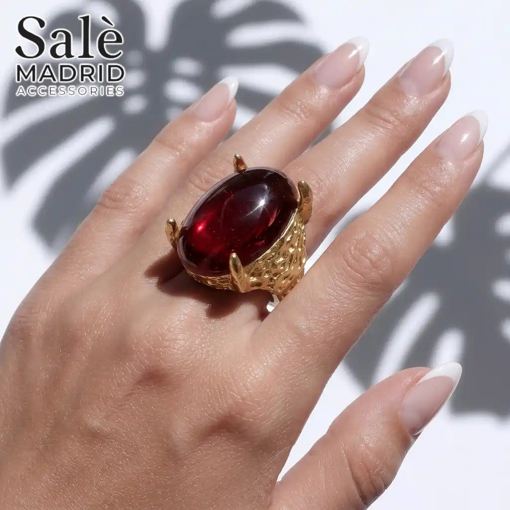 Elastic Line Ring Sand Gold
