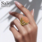Elastic Line Ring Medium KC Gold 1
